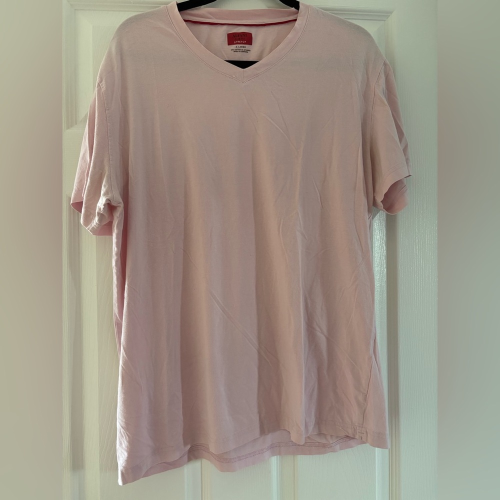 Alfani Pink Short Sleeve Tee Casual Soft Shirt